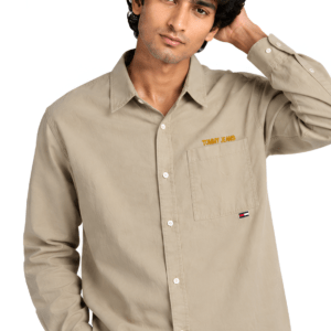 TH Beige Full-Sleeve Shirt