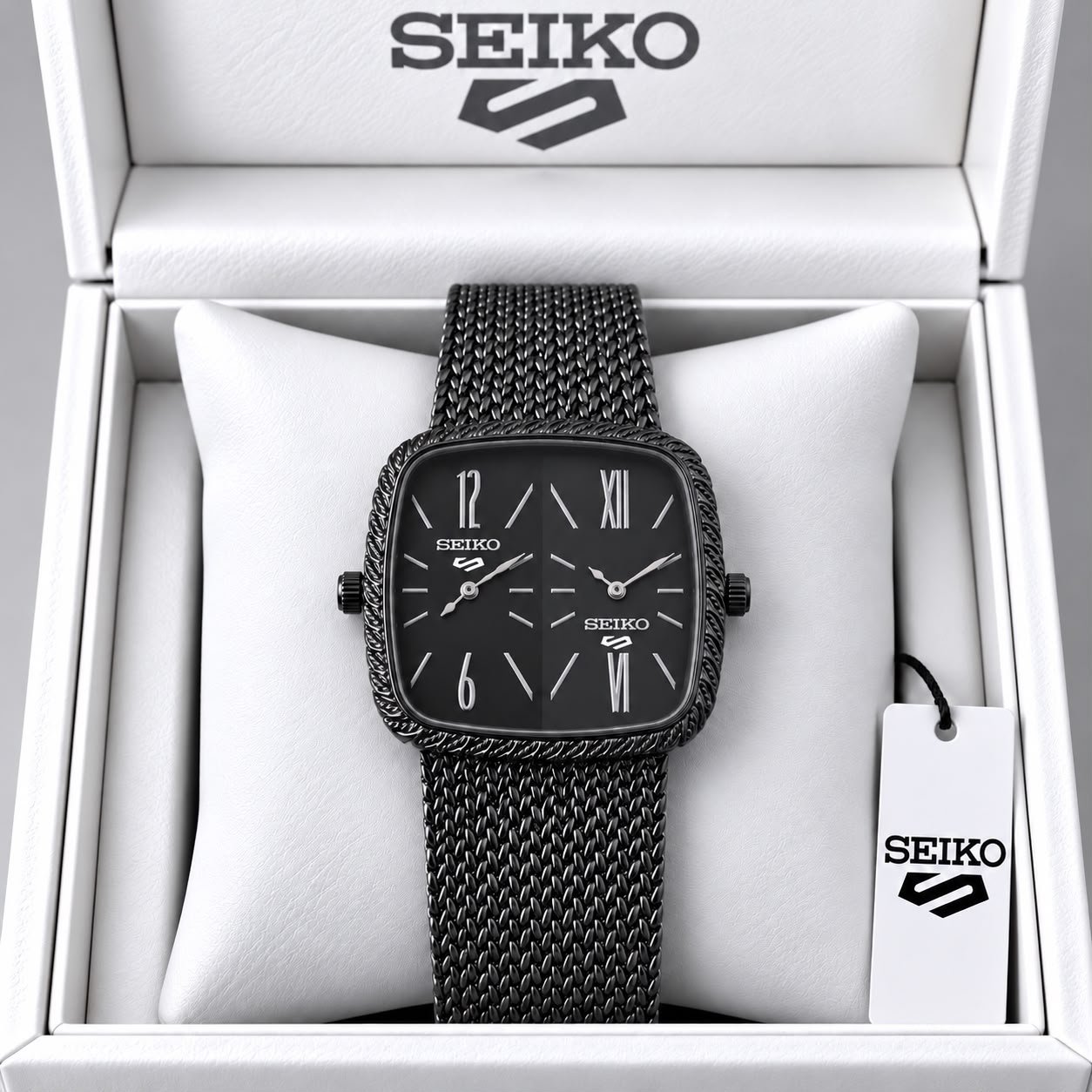 Seiko Dual Dial Square Quartz Watch - Image 14