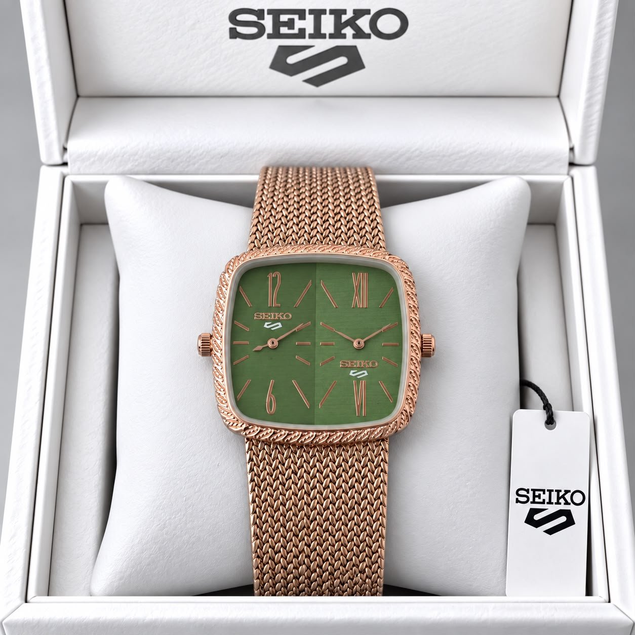 Seiko Dual Dial Square Quartz Watch - Image 13