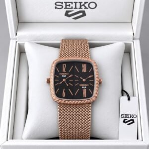 Seiko Dual Dial Square Quartz Watch