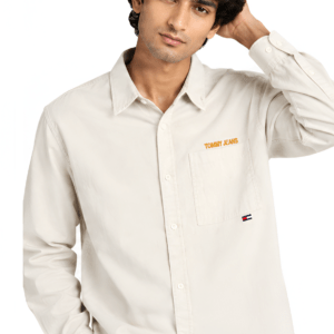 TH White Full-Sleeve Shirt